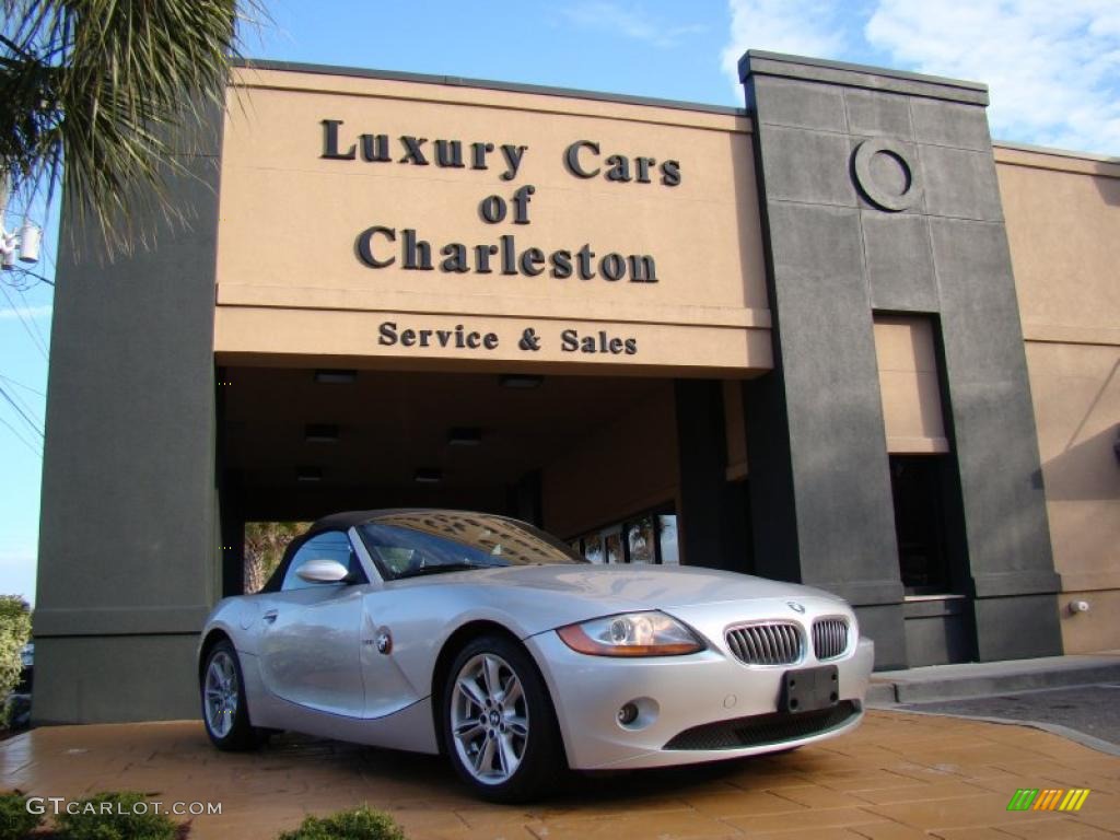 2003 Z4 3.0i Roadster - Titanium Silver Metallic / Black photo #10