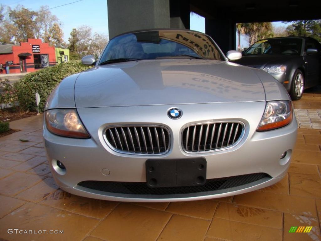 2003 Z4 3.0i Roadster - Titanium Silver Metallic / Black photo #11