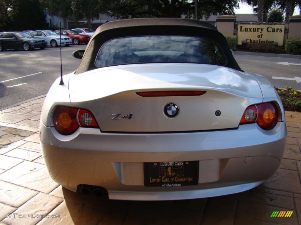 2003 Z4 3.0i Roadster - Titanium Silver Metallic / Black photo #14