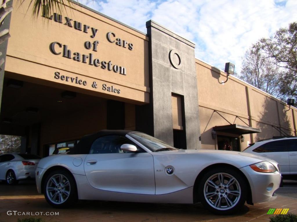 2003 Z4 3.0i Roadster - Titanium Silver Metallic / Black photo #15