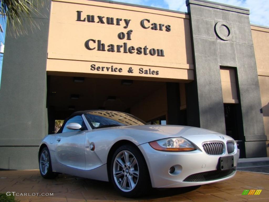 2003 Z4 3.0i Roadster - Titanium Silver Metallic / Black photo #16