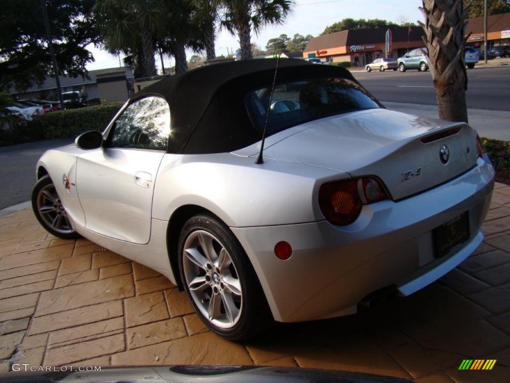 2003 Z4 3.0i Roadster - Titanium Silver Metallic / Black photo #30