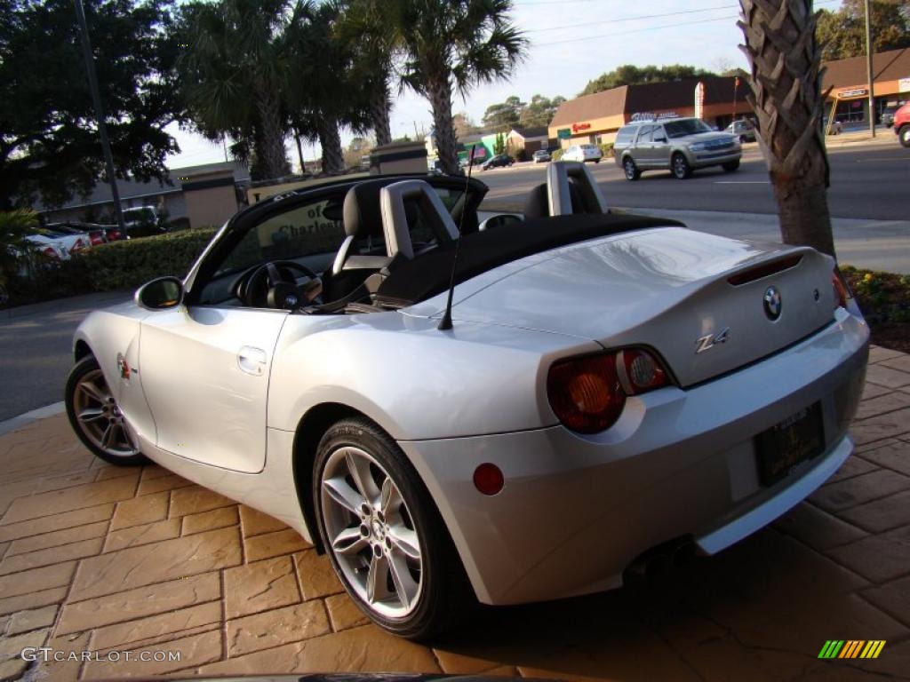 2003 Z4 3.0i Roadster - Titanium Silver Metallic / Black photo #33