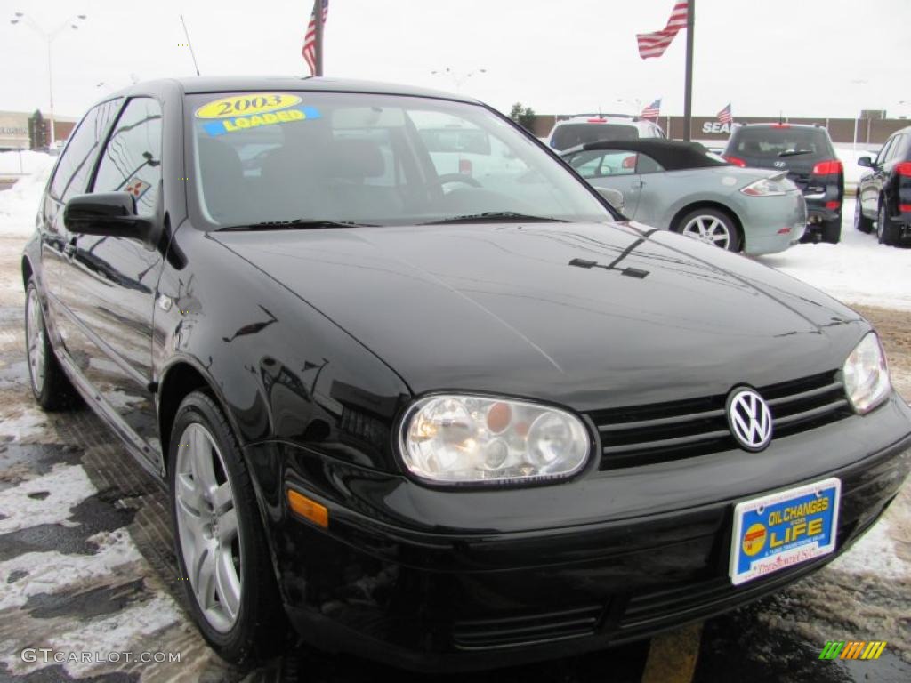 2003 GTI 1.8T - Black Magic Pearl / Black photo #1