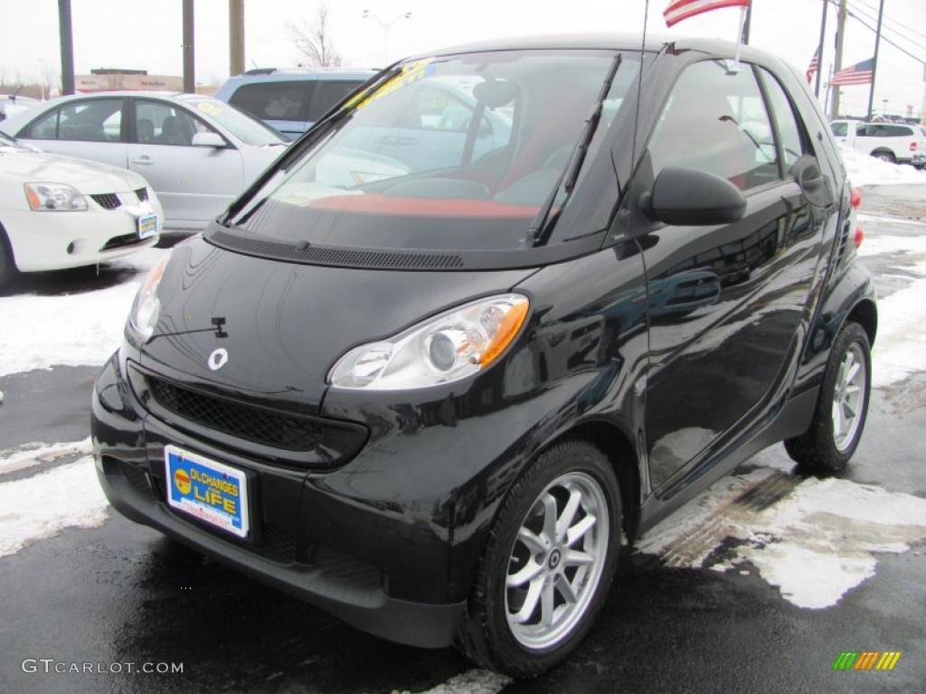 Deep Black 2008 Smart fortwo passion coupe Exterior Photo #41690381