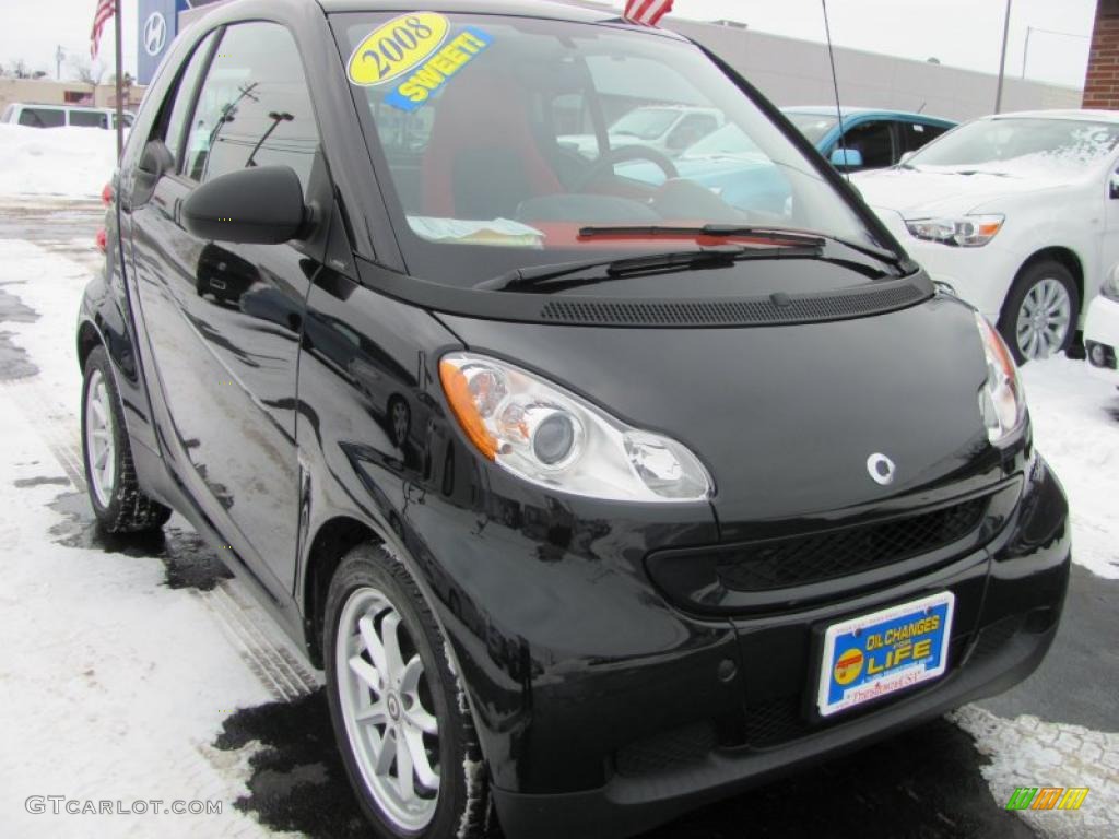 Deep Black 2008 Smart fortwo passion coupe Exterior Photo #41690609