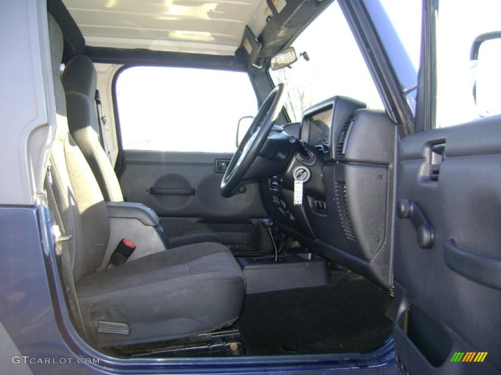 Dark Slate Gray Interior 2005 Jeep Wrangler Sport 4x4 Right Hand Drive Photo #41690885