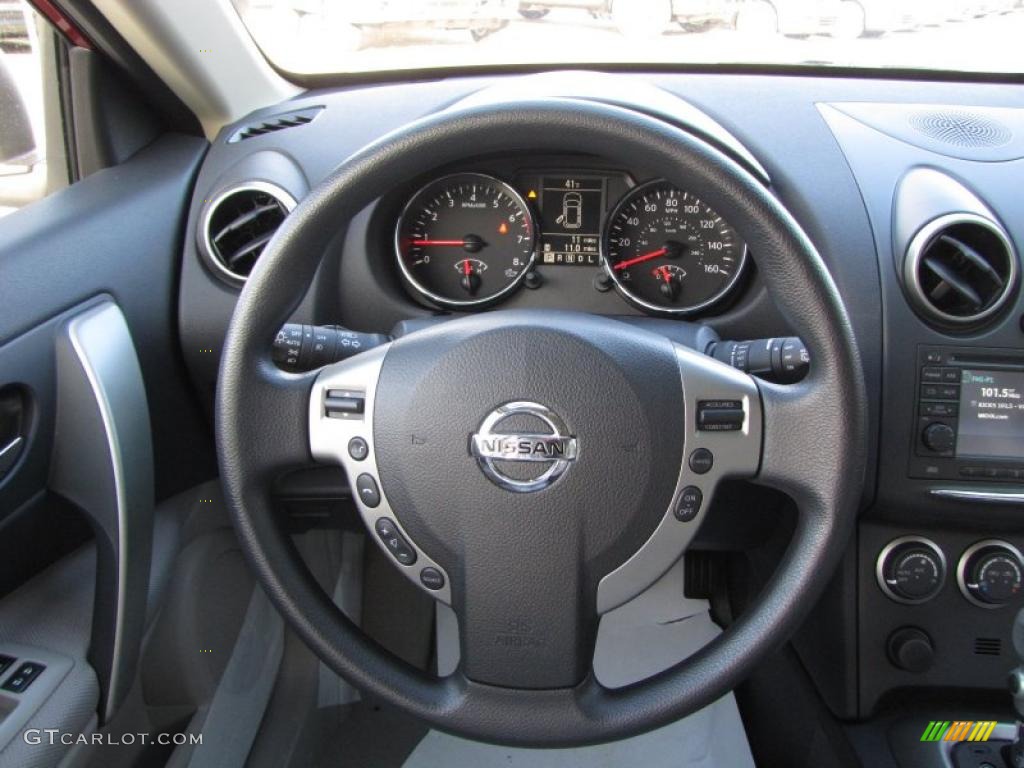2011 Rogue SV - Cayenne Red / Black photo #11