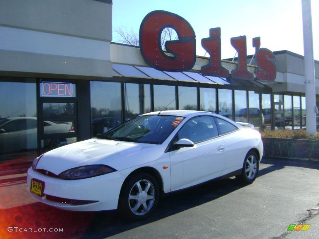 1999 Cougar V6 - Vibrant White / Graystone photo #1