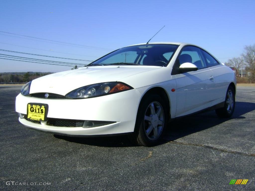 1999 Cougar V6 - Vibrant White / Graystone photo #3