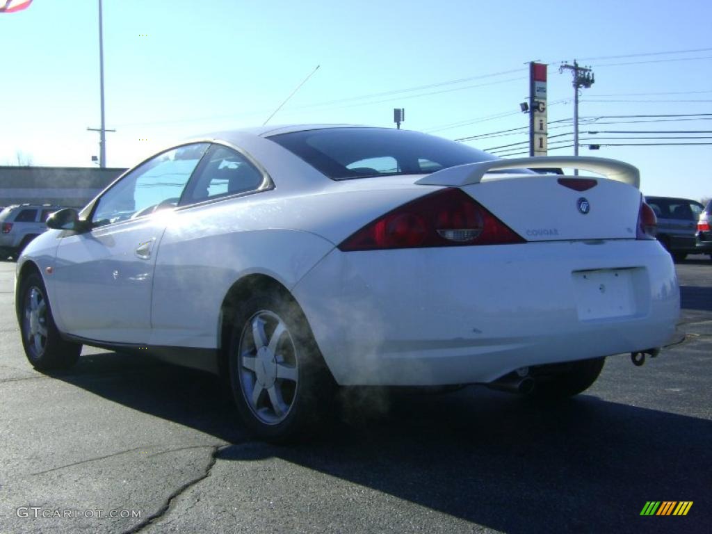1999 Cougar V6 - Vibrant White / Graystone photo #5