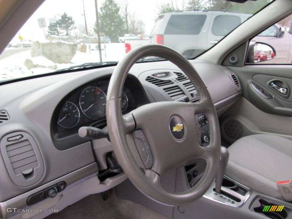 2006 Chevrolet Malibu Maxx LT Wagon Titanium Gray Steering Wheel Photo #41692729