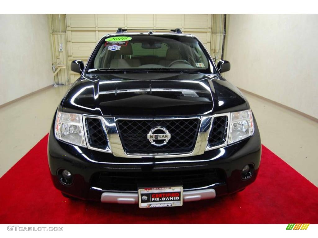 2010 Pathfinder LE - Super Black / Cafe Latte photo #2