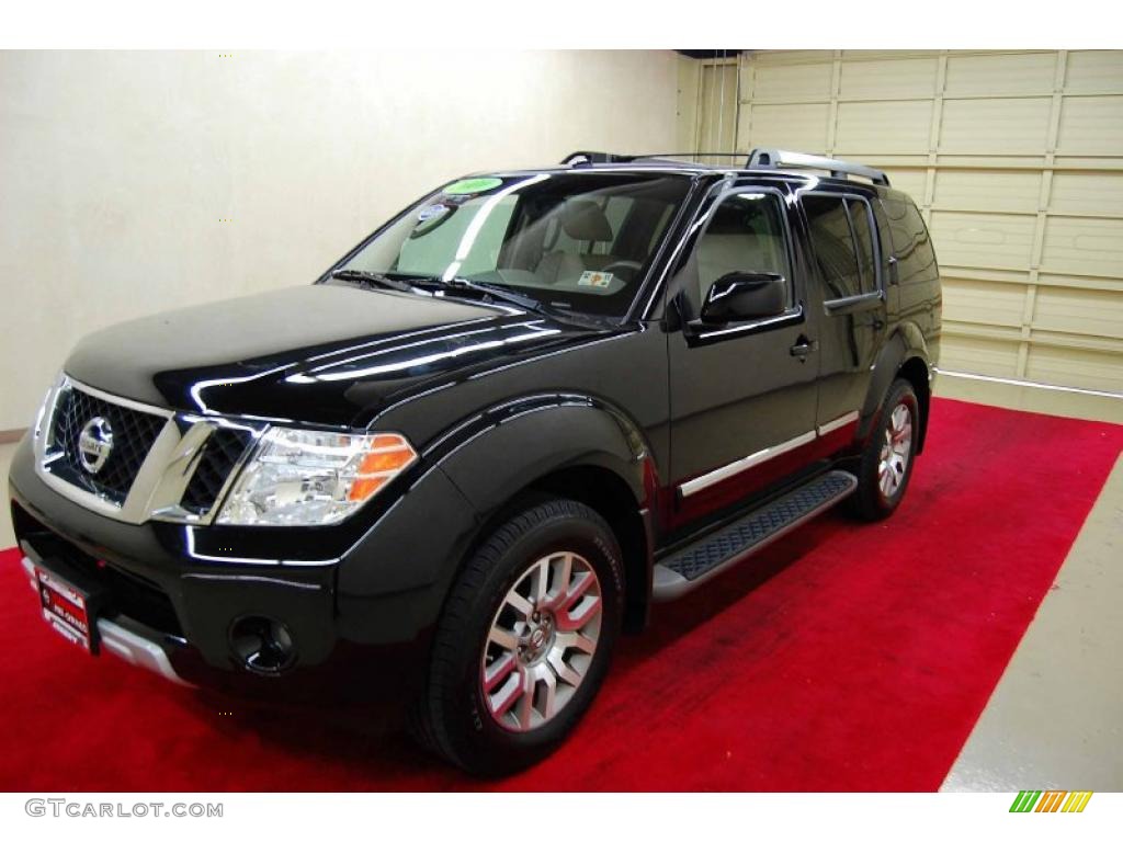 2010 Pathfinder LE - Super Black / Cafe Latte photo #3
