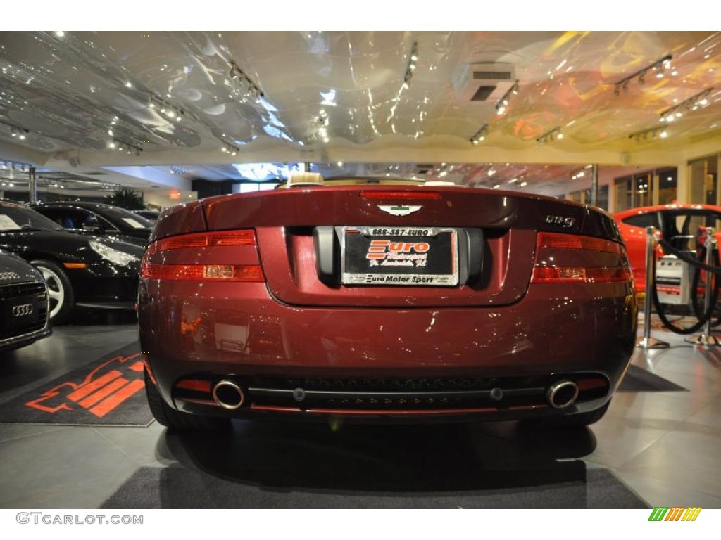 2008 DB9 Volante - Merlot Red / Sandstorm photo #17