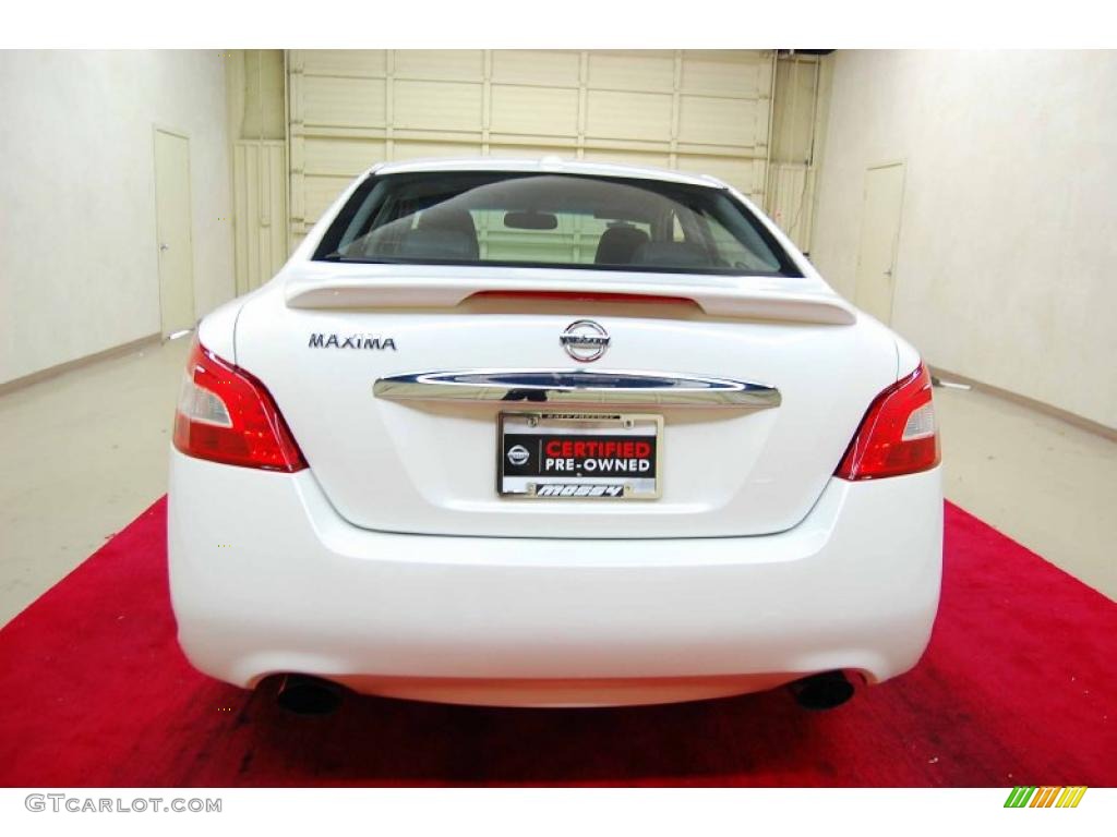 2010 Maxima 3.5 SV Sport - Winter Frost White / Charcoal photo #5
