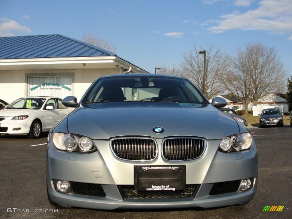 2007 3 Series 328xi Coupe - Arctic Metallic / Black photo #2
