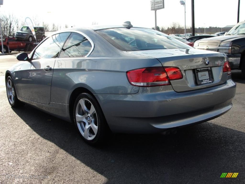 2007 3 Series 328xi Coupe - Arctic Metallic / Black photo #4