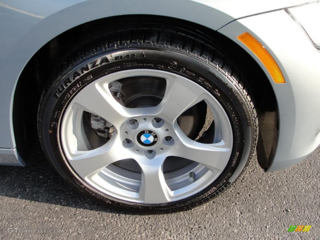 2007 3 Series 328xi Coupe - Arctic Metallic / Black photo #8