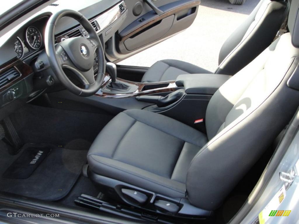 2007 3 Series 328xi Coupe - Arctic Metallic / Black photo #9