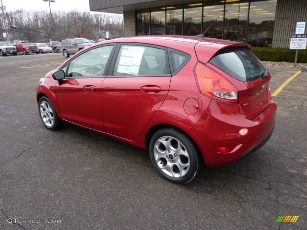 Red Candy Metallic 2011 Ford Fiesta SES Hatchback Exterior Photo #41695609