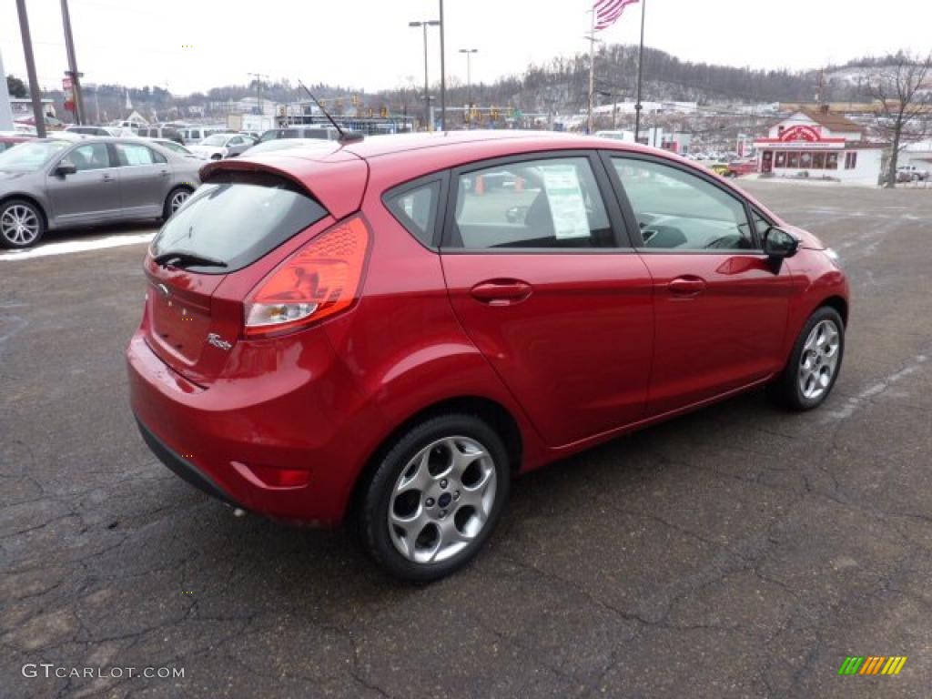 Red Candy Metallic 2011 Ford Fiesta SES Hatchback Exterior Photo #41695621