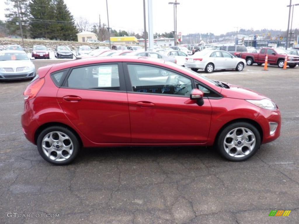 Red Candy Metallic 2011 Ford Fiesta SES Hatchback Exterior Photo #41695629