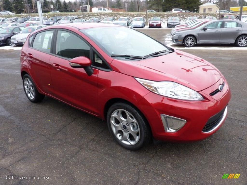 Red Candy Metallic 2011 Ford Fiesta SES Hatchback Exterior Photo #41695633