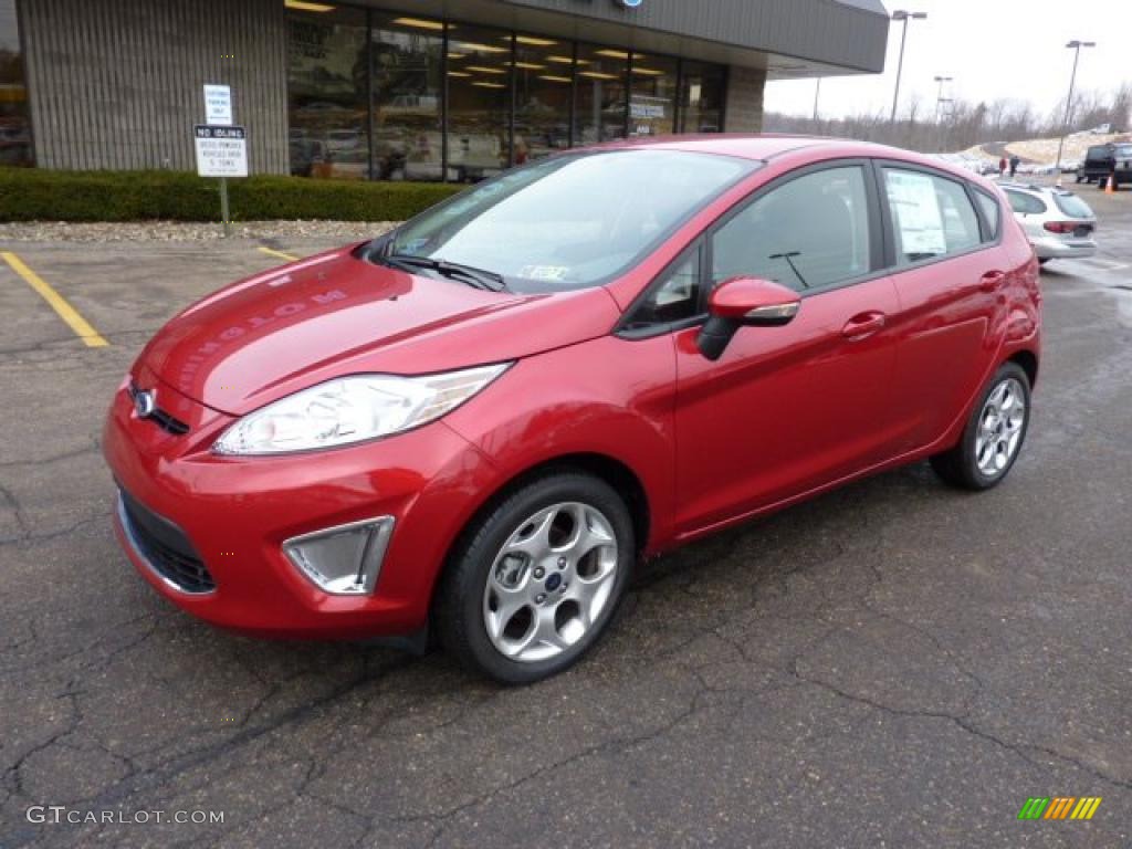 Red Candy Metallic 2011 Ford Fiesta SES Hatchback Exterior Photo #41695645