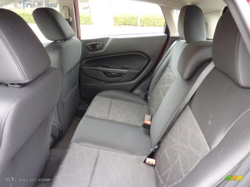 Charcoal Black/Blue Cloth Interior 2011 Ford Fiesta SES Hatchback Photo #41695681