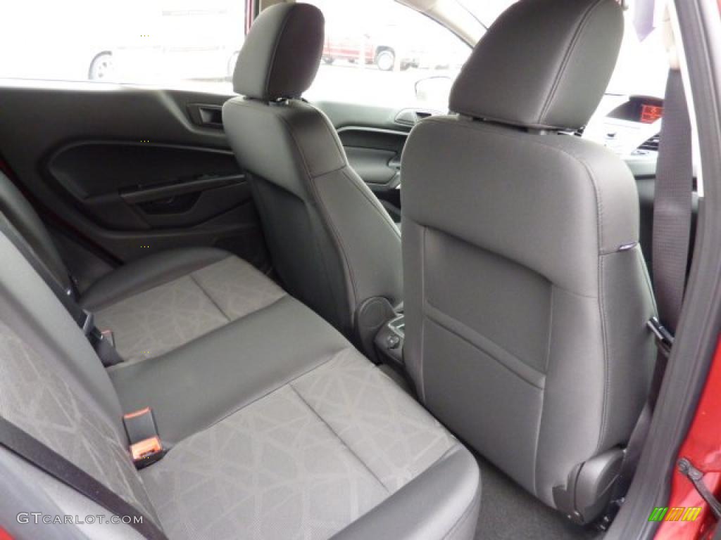 Charcoal Black/Blue Cloth Interior 2011 Ford Fiesta SES Hatchback Photo #41695693