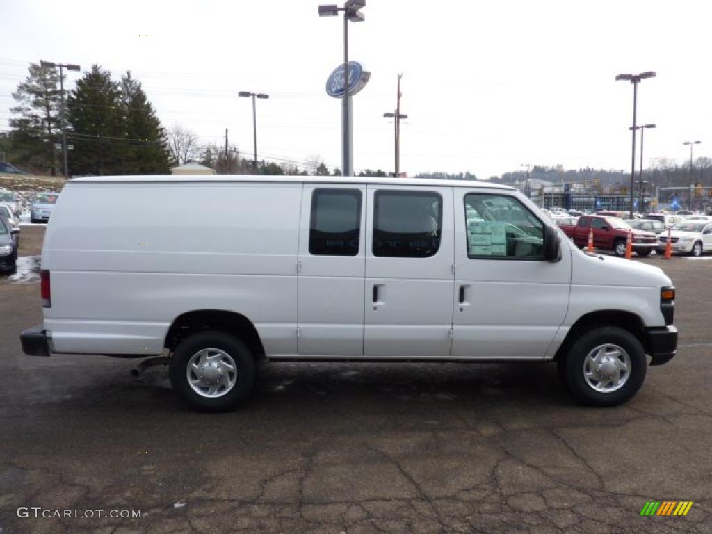 Oxford White 2011 Ford E Series Van E350 XL Extended Utility Exterior Photo #41695917