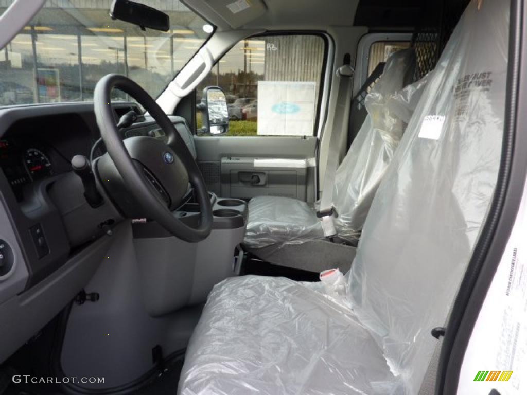 Medium Flint Interior 2011 Ford E Series Van E350 XL Extended Utility Photo #41695953