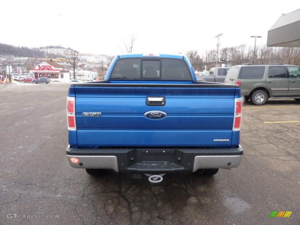 Blue Flame Metallic 2011 Ford F150 XLT SuperCab 4x4 Exterior Photo #41696065