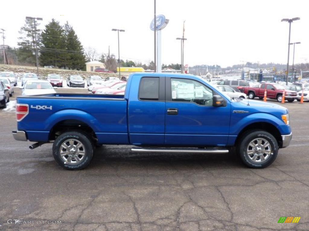 Blue Flame Metallic 2011 Ford F150 XLT SuperCab 4x4 Exterior Photo #41696077