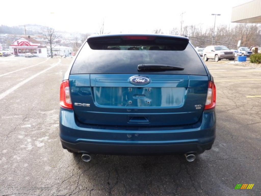 2011 Edge SEL AWD - Mediterranean Blue Metallic / Medium Light Stone photo #3