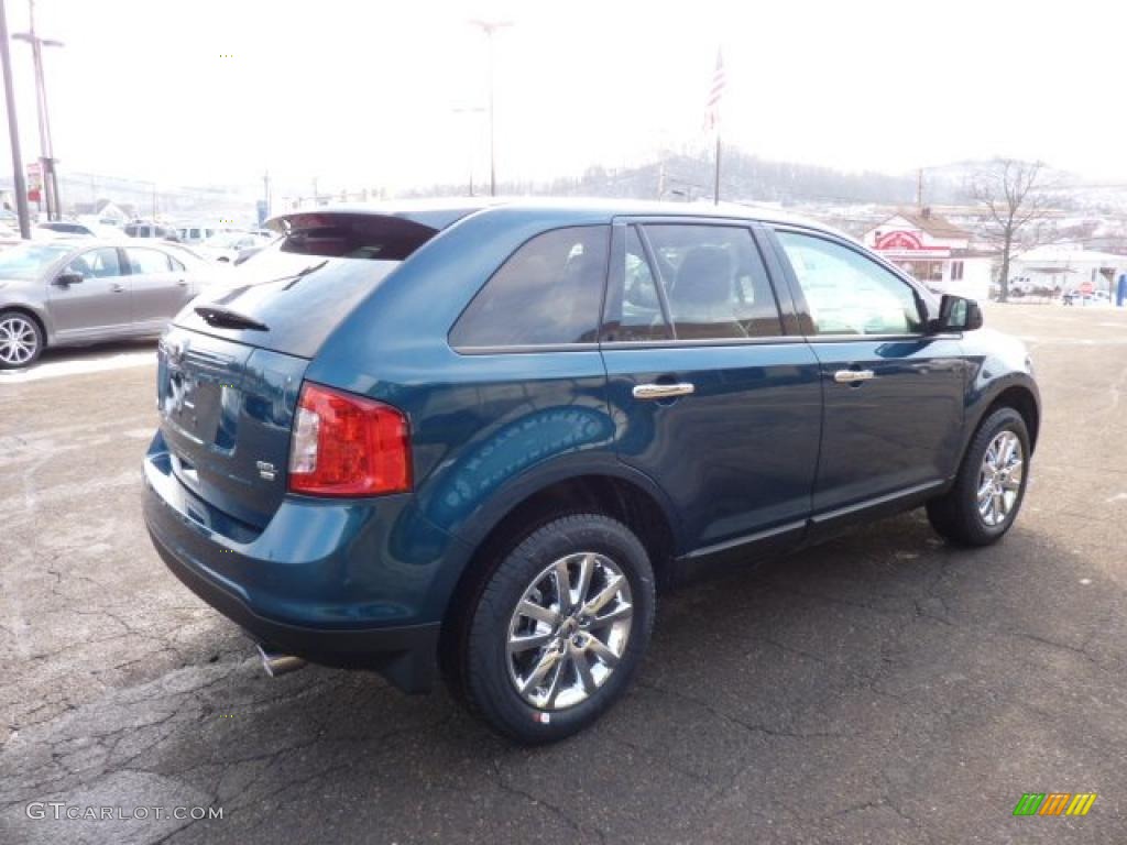 2011 Edge SEL AWD - Mediterranean Blue Metallic / Medium Light Stone photo #4