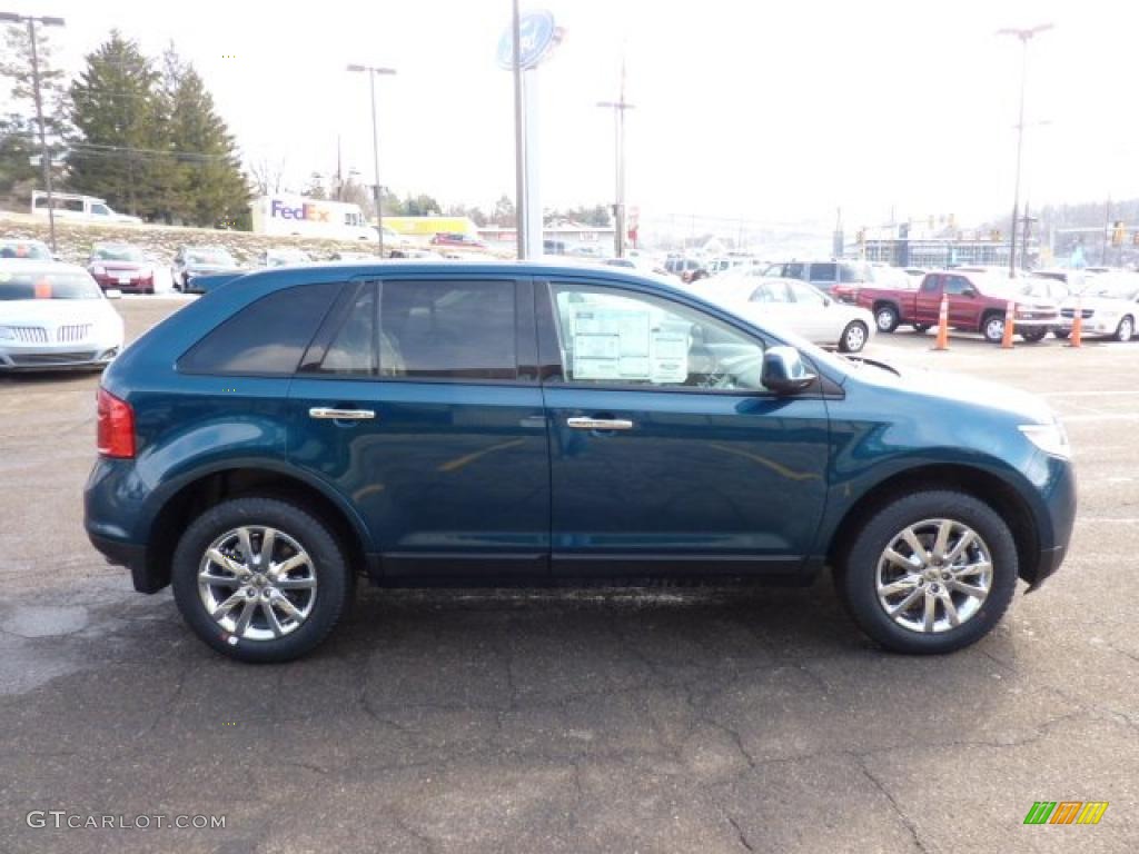 2011 Edge SEL AWD - Mediterranean Blue Metallic / Medium Light Stone photo #5