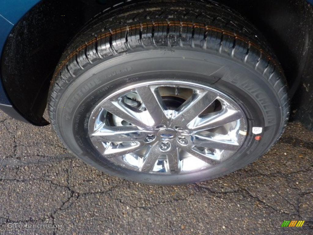 2011 Edge SEL AWD - Mediterranean Blue Metallic / Medium Light Stone photo #9