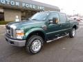 2008 Forest Green Metallic Ford F350 Super Duty Lariat Crew Cab 4x4  photo #8