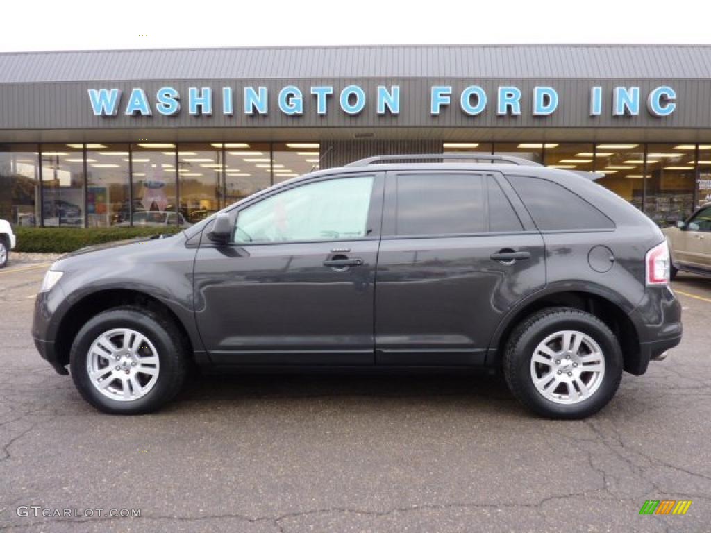 2007 Edge SE AWD - Carbon Metallic / Medium Light Stone photo #1