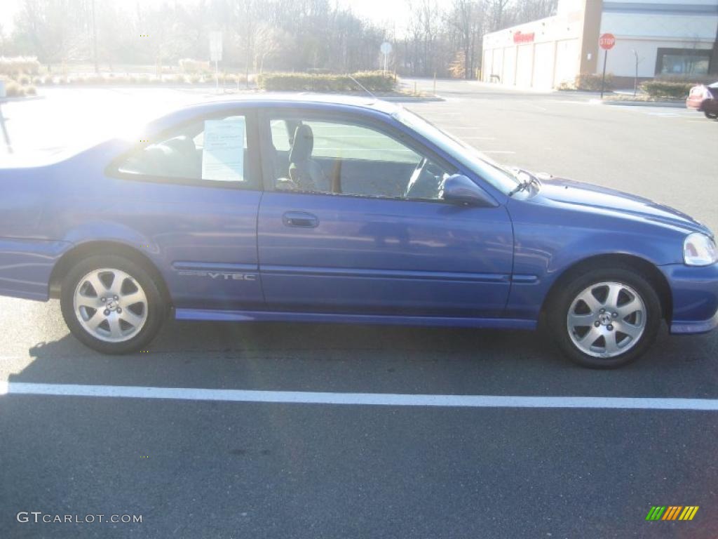 1999 Civic Si Coupe - Electron Blue Pearl / Dark Gray photo #4