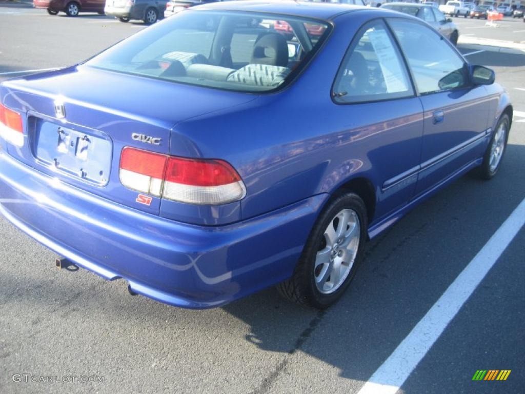 1999 Civic Si Coupe - Electron Blue Pearl / Dark Gray photo #5