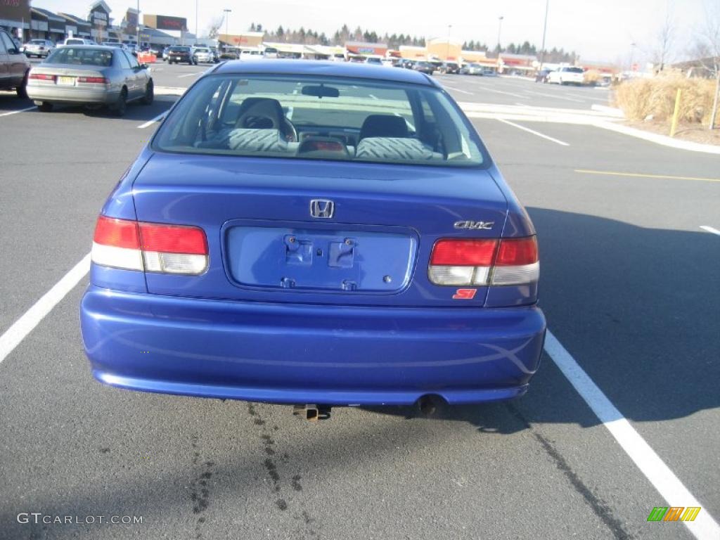 1999 Civic Si Coupe - Electron Blue Pearl / Dark Gray photo #6