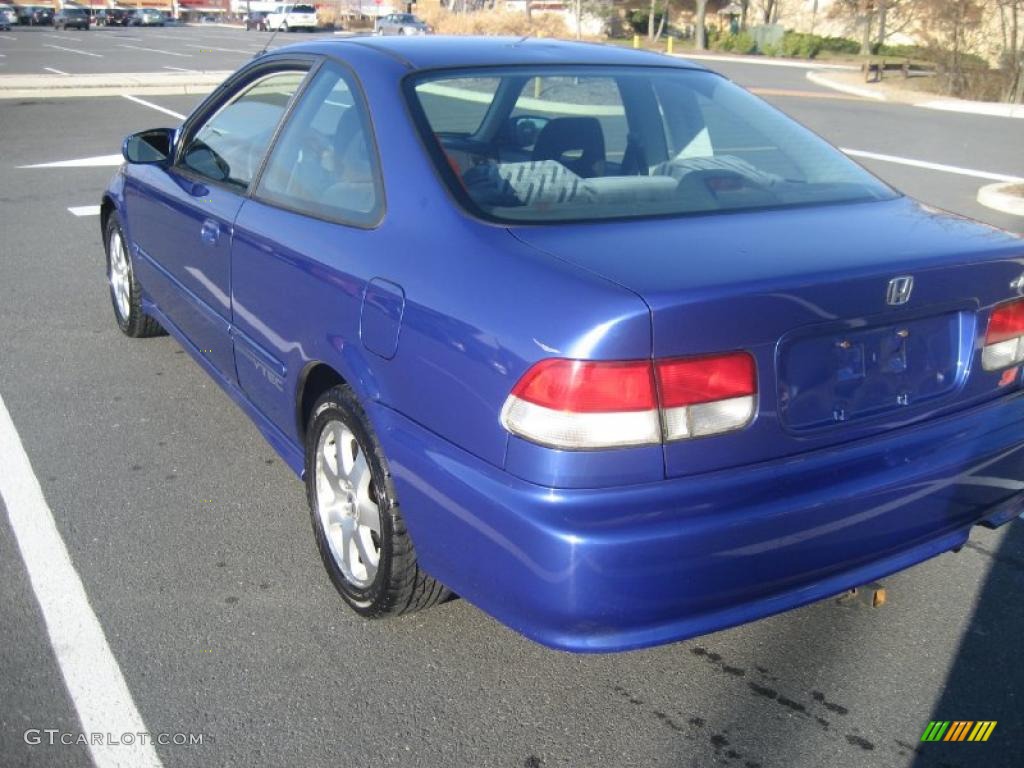 1999 Civic Si Coupe - Electron Blue Pearl / Dark Gray photo #7