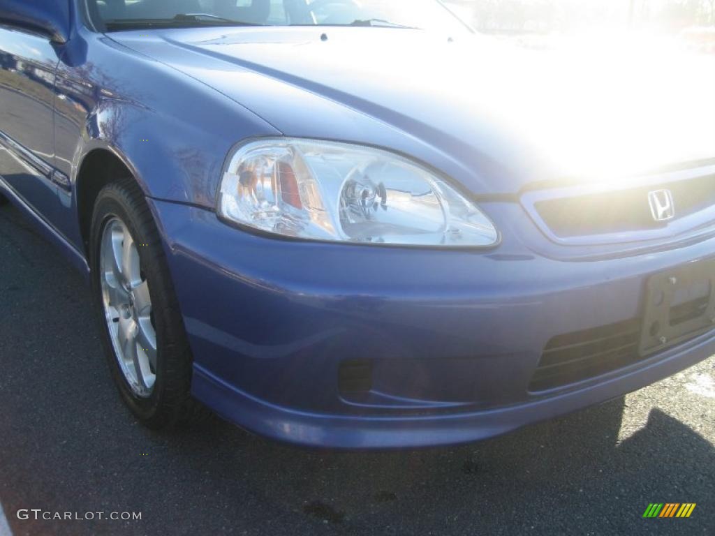 1999 Civic Si Coupe - Electron Blue Pearl / Dark Gray photo #10