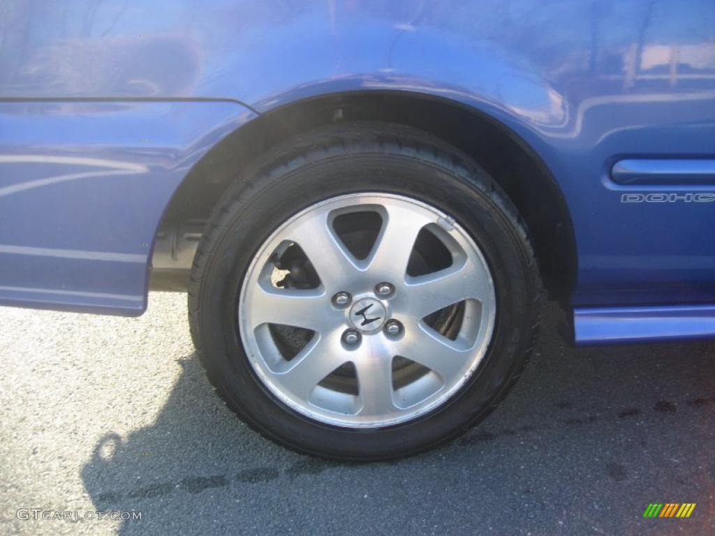 1999 Civic Si Coupe - Electron Blue Pearl / Dark Gray photo #29