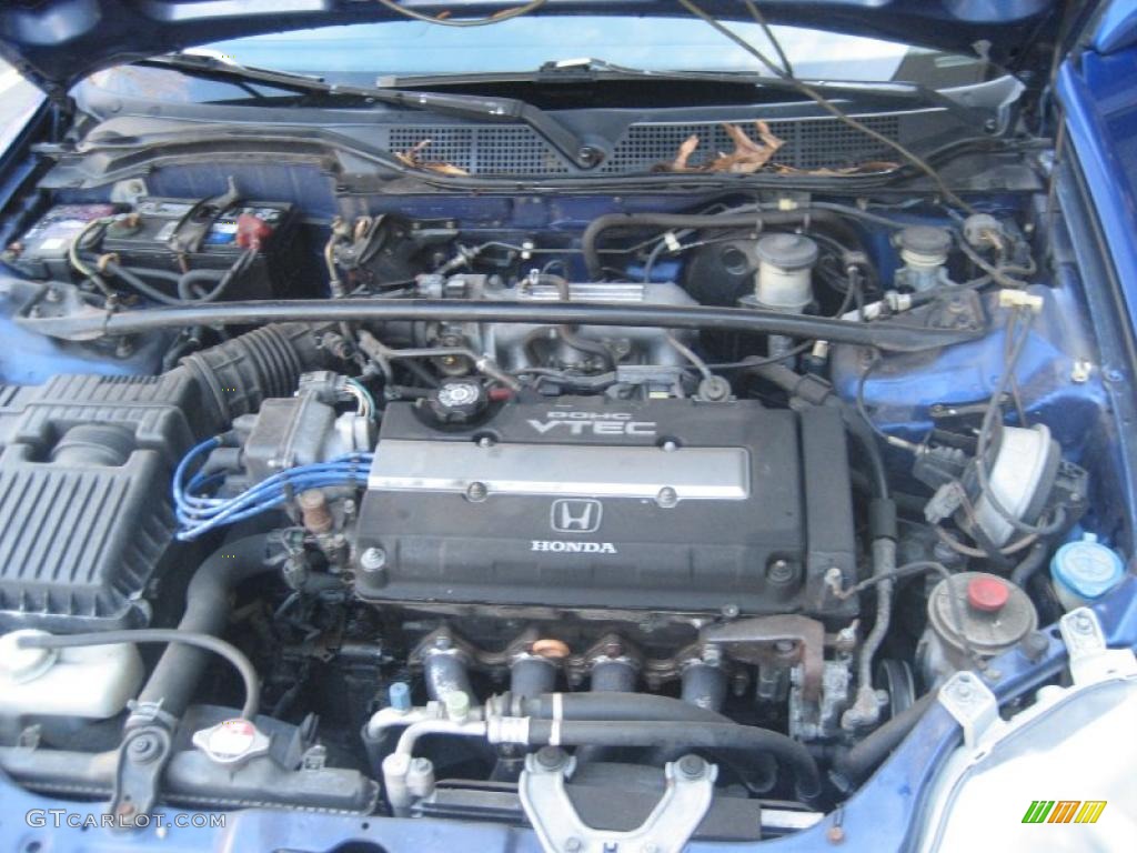 1999 Civic Si Coupe - Electron Blue Pearl / Dark Gray photo #38