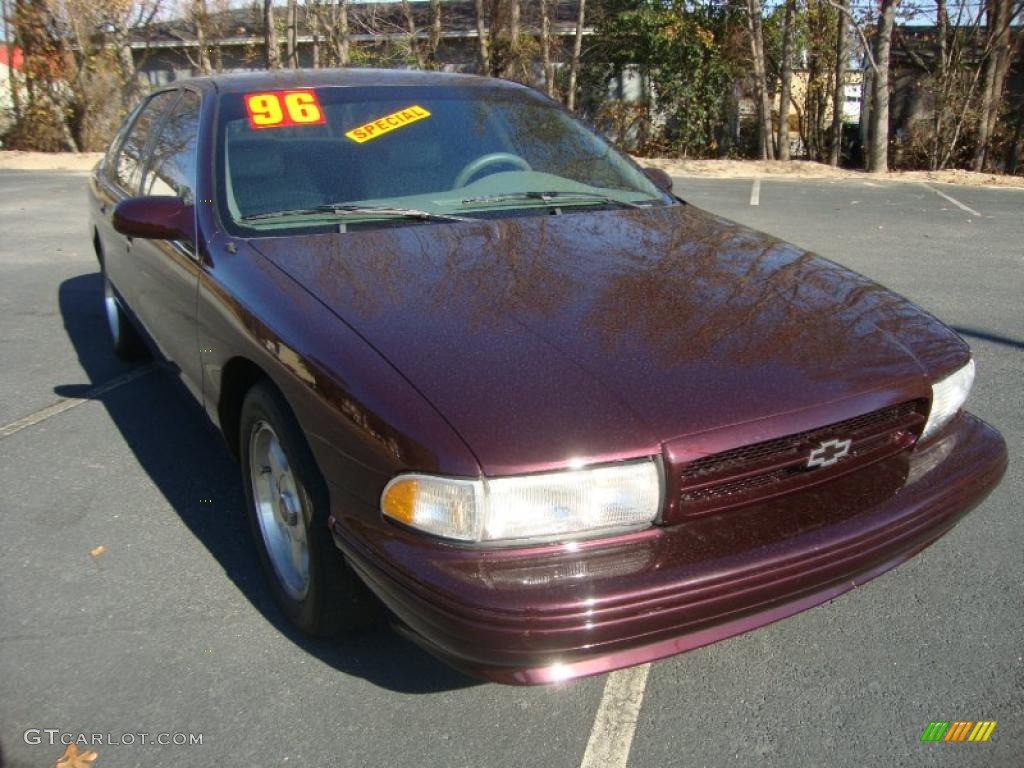 1996 Impala SS - Dark Cherry Metallic / Gray photo #4