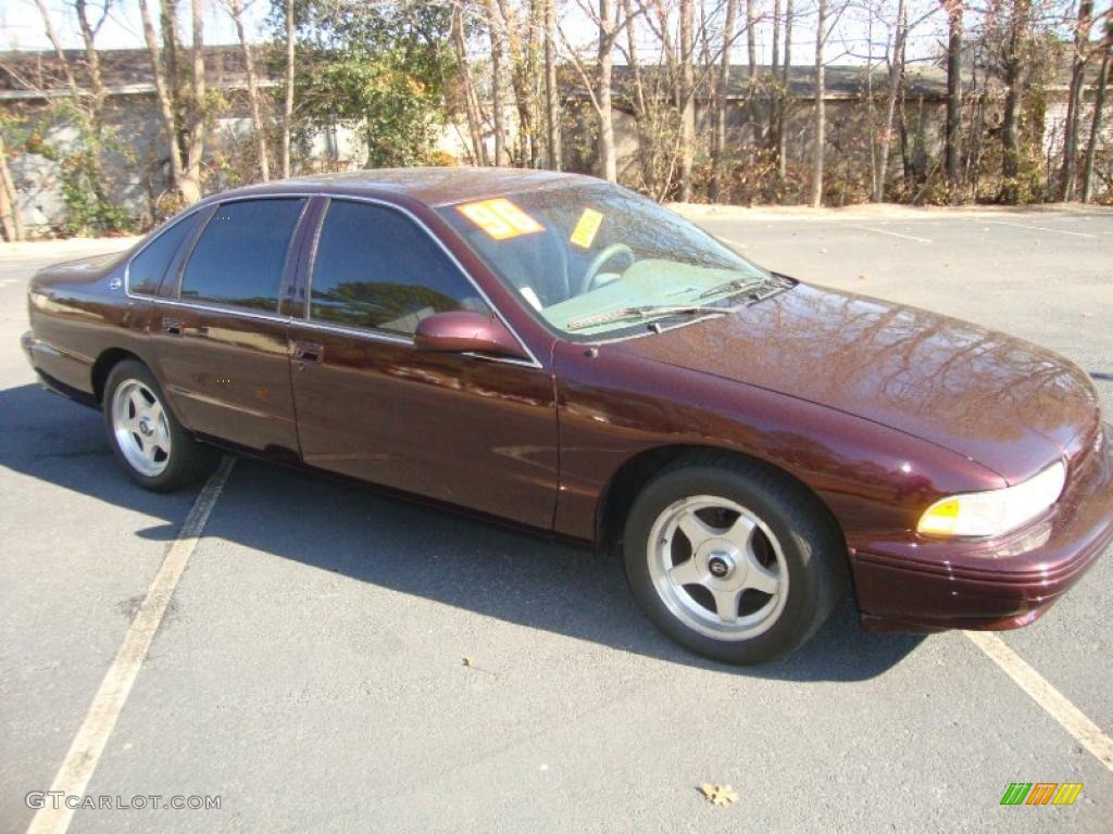 1996 Impala SS - Dark Cherry Metallic / Gray photo #5